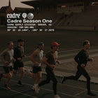 Group of men running on track under Cadre Season One branding in Denver CO representing discipline and consistent progress.