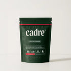 Cadre Watermelon Creatine Gummies bag on white background showing sugar-free, vegan, and 30-day supply details.